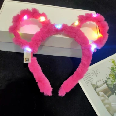 Băng Đô Cài Tóc Mickey Tai Chuột Đèn LED Sáng Rực Độc Đáo, Giá 34.508đ