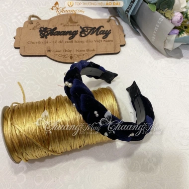 Băng Đô Cài Tóc Vải Nhung Đính Đá Ngọc Cao Cấp - Phối Áo Dài Dự Tiệc Lễ Tết Đẹp 8 Băng Đô Cài Tóc Vải Nhung Đính Đá Ngọc Cao Cấp - Phối Áo Dài Dự Tiệc Lễ Tết Đẹp 8