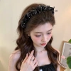 Băng đô chấm bi nữ thiết kế xếp li rộng - Phụ kiện tóc thời trang giảm giá 3