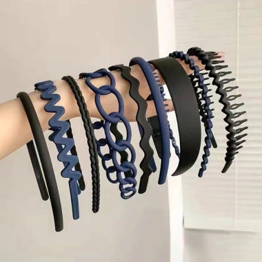 Băng đô chống trượt rửa mặt 9 chiếc màu đơn sắc - Phụ kiện tóc nữ, giao hàng tận nơi, 48.017₫ 7
