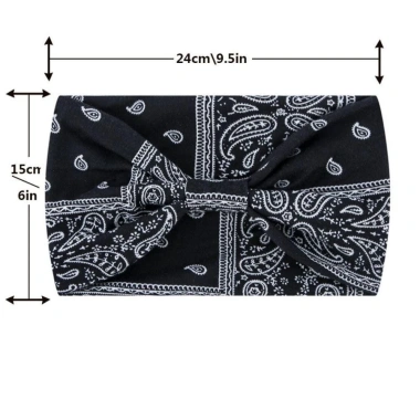 Băng Đô Co Giãn Cotton Rộng – Vải Sọc Đàn Hồi, Turban Quấn Tóc Nữ, Headwrap Phụ Kiện Thời Trang 2