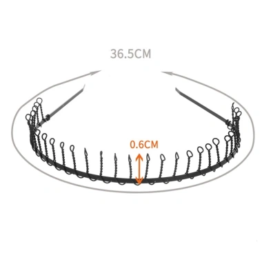 Băng đô gợn sóng kim loại dày EHES cho nam nữ - Phong cách hiện đại, giá 12.357₫
