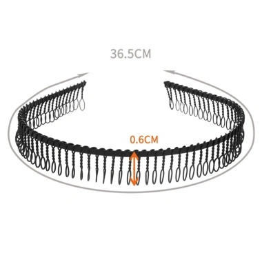 Băng đô gợn sóng kim loại dày EHES cho nam nữ - Phong cách hiện đại, giá 12.357₫