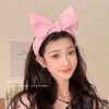 Băng Đô Gothic phong cách Nhật Bản Nơ lớn màu trơn xốp đầu giá chỉ 90.143₫
