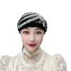 Băng đô hoa lông vũ phong cách mùa hè, túi hoa sau, mũ đế, ren nhẹ, che đầu thoáng mát 8
