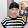Băng đô hoa lông vũ phong cách mùa hè, túi hoa sau, mũ đế, ren nhẹ, che đầu thoáng mát 9