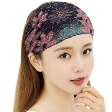 Băng đô hoa lưới ONEOME ren rỗng chống trượt, vòng buộc tóc phong cách Hàn Quốc, quấn đầu rộng - Giá ưu đãi 39.204 VND