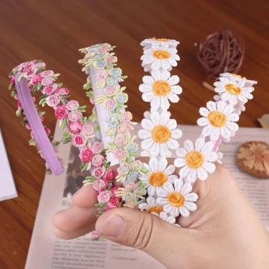 Băng Đô HYCEO Daisy Boho Sang Trọng - Trang Trí Tóc Nữ, Giá Giảm 45.360 VND 8