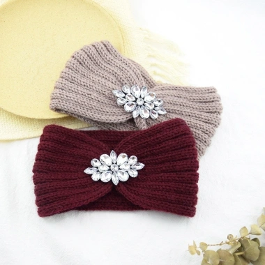 Băng đô HYCEO dệt kim co giãn, kim cương vành rộng thời trang nữ - 81.000đ