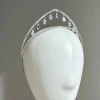Băng đô kim cương giả Water Drop Queen Crown MAOYE66SY - Tiara hai lớp sang trọng, dangles bạc pha lê, giá 177.120 VND 5