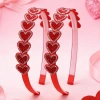 Băng đô lấp lánh SMILE kim cương giả, hình trái tim đỏ dễ thương cho nữ, giá 82.080đ 4