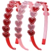 Băng đô lấp lánh SMILE kim cương giả, hình trái tim đỏ dễ thương cho nữ, giá 82.080đ 5