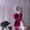 Băng Đô Lụa 2 Lớp Đỏ Đen - Mặt Nạ Cosplay Sexy, Phụ Kiện Phòng Ngủ Quyến Rũ 3