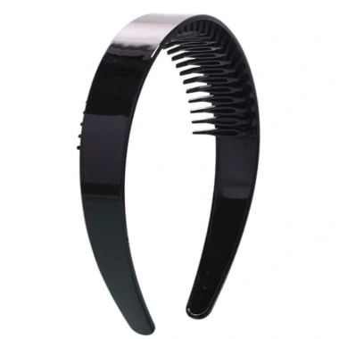 Băng Đô Nhựa Đen 2.5cm Chống Trượt Có Răng Lược - DIY Trang Điểm Nữ 43.740₫