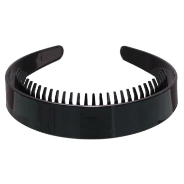 Băng Đô Nhựa Đen 2.5cm Chống Trượt Có Răng Lược - DIY Trang Điểm Nữ 43.740₫