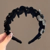 Băng đô nhung sang trọng có răng - Phụ kiện tóc chống trượt cho nữ, thanh lịch, chỉ 40.700₫ 8