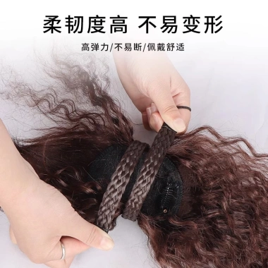 Băng Đô Nổ Một Mảnh Mô Phỏng Tóc Trán và Sideburns Siêu Vô Hình Nhẹ Tóc Trắng Bao 1LOX Giá Ưu Đãi