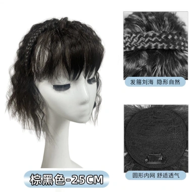 Băng Đô Nổ Một Mảnh Mô Phỏng Tóc Trán và Sideburns Siêu Vô Hình Nhẹ Tóc Trắng Bao 1LOX Giá Ưu Đãi