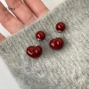 Băng Đỏ Nơ Vintage cho Nữ Bông Tai Hàn Quốc INS, Thiết Kế Đơn Giản, Giá 32.780₫ 6