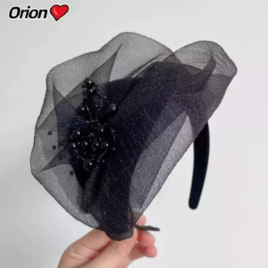 Băng đô nửa mũ cổ điển kiểu Pháp thanh lịch Auz - tóc dự tiệc tối, giá 37.097 VND