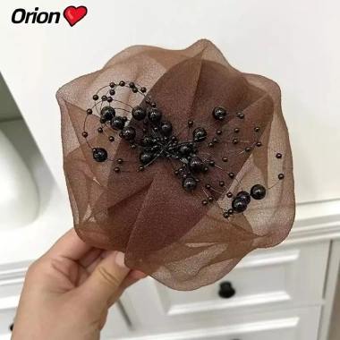Băng đô nửa mũ cổ điển kiểu Pháp thanh lịch Auz - tóc dự tiệc tối, giá 37.097 VND