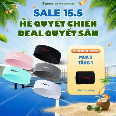 Băng đô pickleball Spinnix Comfie – giữ tóc gọn, silicone không trượt, thấm hút mồ hôi, giá 78.989đ