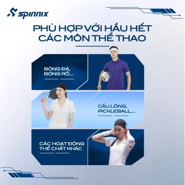 Băng đô pickleball Spinnix Comfie – giữ tóc gọn, silicone không trượt, thấm hút mồ hôi, giá 78.989đ