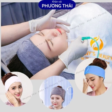 Băng đô quấn đầu spa miếng dán chắc chắn, nhiều màu - Giá chỉ 8.000đ
