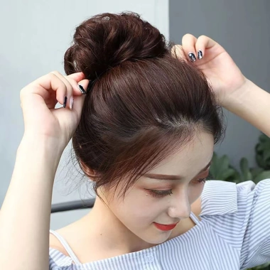 Băng đô quấn tóc giả tự nhiên Hàn Quốc - Phù hợp tóc xoăn, tạo búi đẹp, chỉ 36.750₫ 4