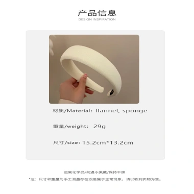 Băng Đô Rộng Vành Hàn Quốc Thiết Kế Bọt Biển Trend TikTok Giá 35.720₫
