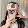 Băng đô rửa mặt Capybara và băng che cài tóc JULYHOMEWEAR - Nhung san hô thấm nước, cao cấp, chỉ 79.000₫ 5