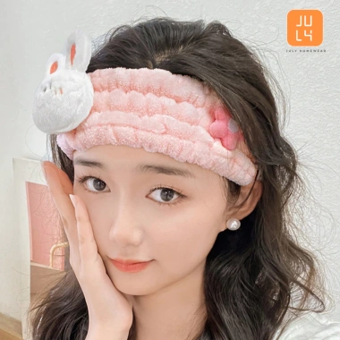 Băng đô rửa mặt hình thú nhung san hô JULYHOMEWEAR – Giá ưu đãi 79.000 VND
