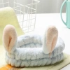 Băng Đô Rửa Mặt Turban Bờm Cài Tóc Cute Tai Thỏ Vải Nhung Dày - Giá chỉ 21.560₫ 2