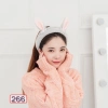 Băng Đô Rửa Mặt Turban Bờm Cài Tóc Cute Tai Thỏ Vải Nhung Dày - Giá chỉ 21.560₫ 3