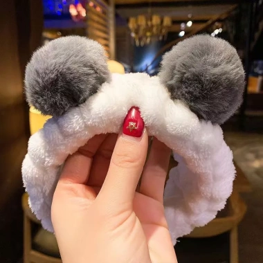 Băng đô rửa mặt vải mềm Wanhy - Bờm cute tai thỏ cho nam nữ, giá 26.000₫