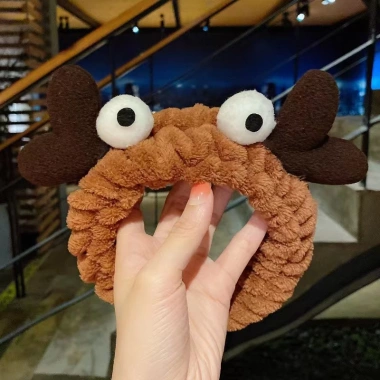 Băng đô rửa mặt vải mềm Wanhy - Bờm cute tai thỏ cho nam nữ, giá 26.000₫