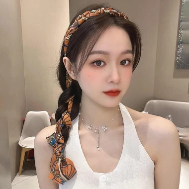 Băng đô tết tóc họa tiết đa màu thời trang nữ, nơ cài đầu ngọt ngào - 37.084₫ 2