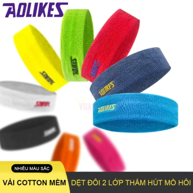 Băng Đô Thể Thao AOLIKES A-2.108 Chặn Mồ Hôi Đầu Giá 35.000 VND Thoáng Mát và Bám Chắc 5