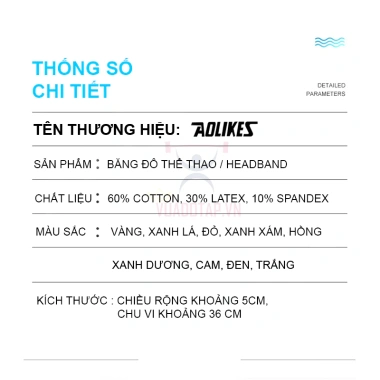 Băng Đô Thể Thao AOLIKES A-2.108 Chặn Mồ Hôi Đầu Giá 35.000 VND Thoáng Mát và Bám Chắc 9