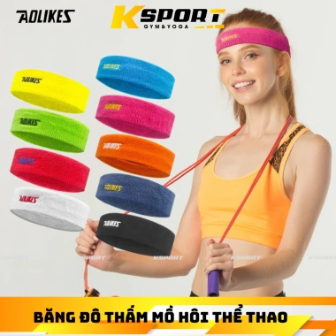 Băng Đô Thể Thao Aolikes AL2.108 - Thấm Mồ Hôi, Thoáng Khí, Dùng Cho Yoga, Gym, Chạy Bộ, Tennis - Giá Ưu Đãi 35.000 VND