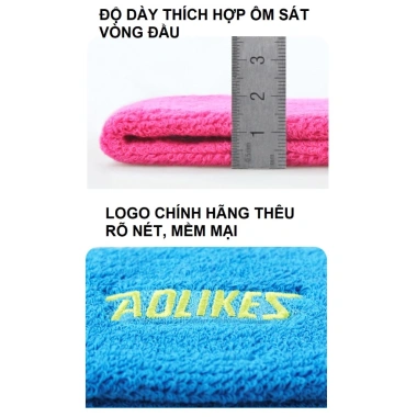 Băng Đô Thể Thao Cotton Thấm Hút Mồ Hôi - Dùng cho Gym, Yoga, Chạy Bộ AOLIKES 2.108 9 Băng Đô Thể Thao Cotton Thấm Hút Mồ Hôi - Dùng cho Gym, Yoga, Chạy Bộ AOLIKES 2.108 9