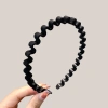Băng đô thể thao đen chống trượt - Kẹp tóc an toàn cho chạy bộ, tập gym, mọi tóc 9