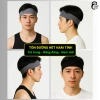 Băng đô thể thao JAWFIT chặn mồ hôi trán, chống trượt, vải mỏng nhẹ mát màu đen 10g 2
