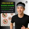 Băng đô thể thao JAWFIT chặn mồ hôi trán, chống trượt, vải mỏng nhẹ mát màu đen 10g 3