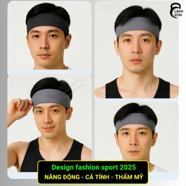 Băng đô thể thao JAWFIT chặn mồ hôi trán, chống trượt, vải mỏng nhẹ mát màu đen 10g 4 Băng đô thể thao JAWFIT chặn mồ hôi trán, chống trượt, vải mỏng nhẹ mát màu đen 10g 4
