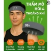 Băng đô thể thao JAWFIT chặn mồ hôi trán, chống trượt, vải mỏng nhẹ mát màu đen 10g 8