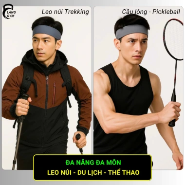 Băng đô thể thao JAWFIT chặn mồ hôi trán, chống trượt, vải mỏng nhẹ mát màu đen 10g
