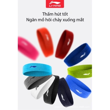 Băng Đô Thể Thao LI-NING Nam Nữ Thấm Hút Thoáng Khí, Tập Gym - Giá 89.000đ 2 Băng Đô Thể Thao LI-NING Nam Nữ Thấm Hút Thoáng Khí, Tập Gym - Giá 89.000đ 2