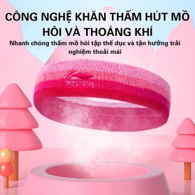 Băng đô thể thao Lining cao cấp SP41 - Chặn mồ hôi, thấm hút, không hầm bí, năng động