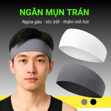 Băng đô thể thao nam JAWFIT co dãn, chặn mồ hôi, chống trượt, màu đen 9g – 49.499đ